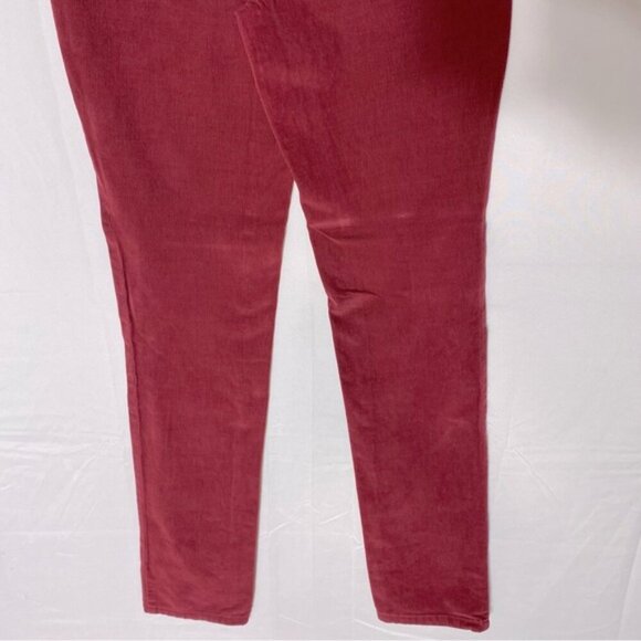 Anthropologie Pilcro Mid Rise Red Corduroy Skinny Pants 32 - Picture 10 of 16
